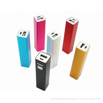 Fashion Portable Usb Power Bank , Colorful Lipstick Power Bank For Mp4 Players Pdas